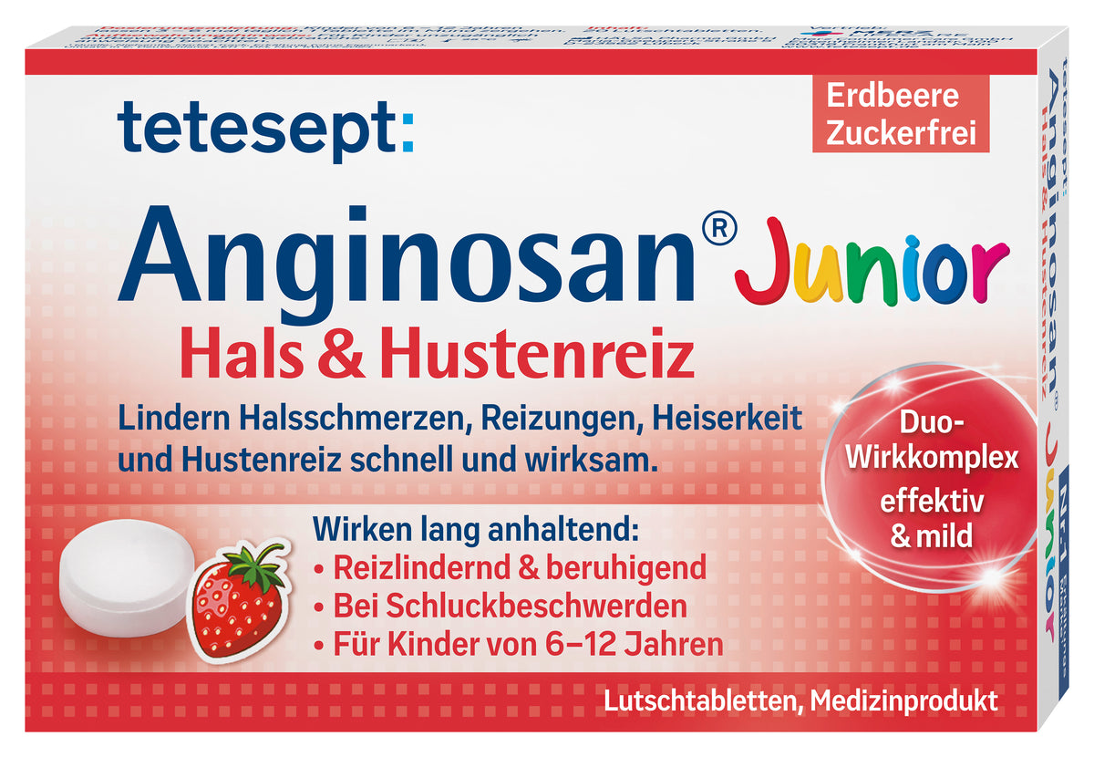 Anginosan® Junior Hals & Hustenreiz Lutschtabletten