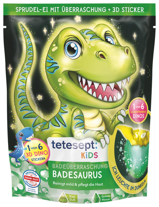 Badeüberraschung Badesaurus