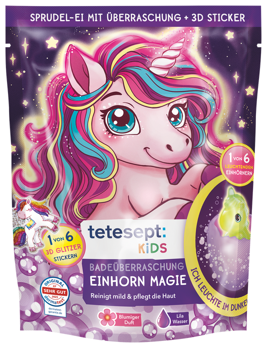 Badeüberraschung Einhorn Magie
