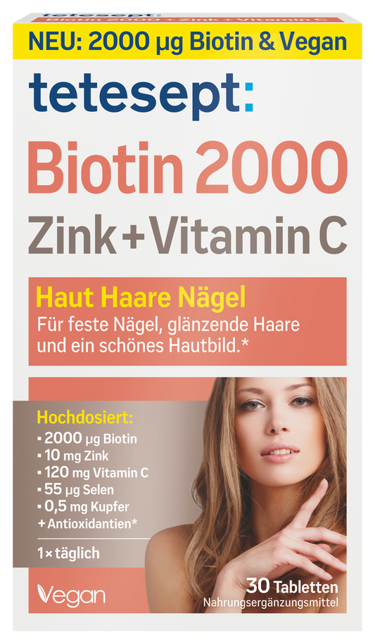Biotin 2000 + Zink + Vitamin C