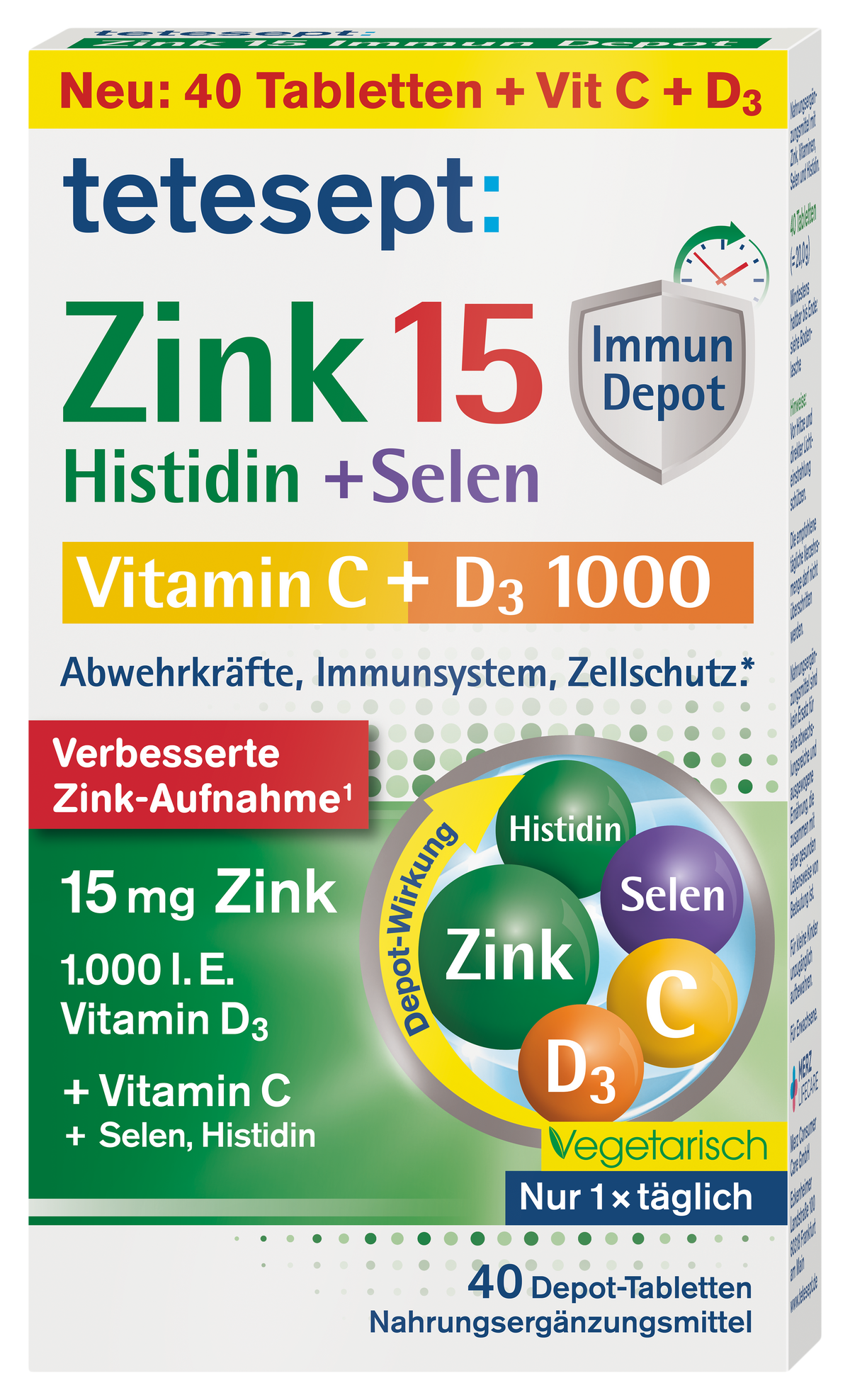 Zink 15 Immun Depot Tabletten