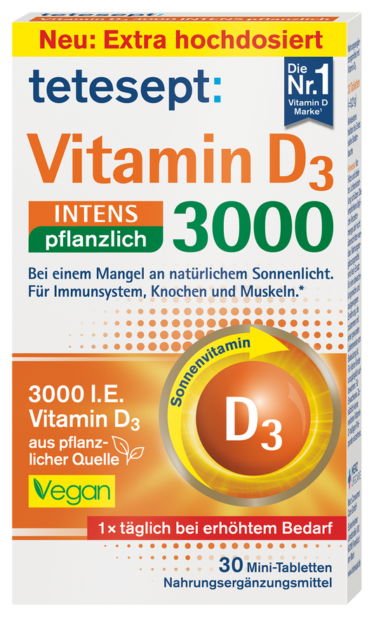 Vitamin D3 3000 INTENS pflanzlich