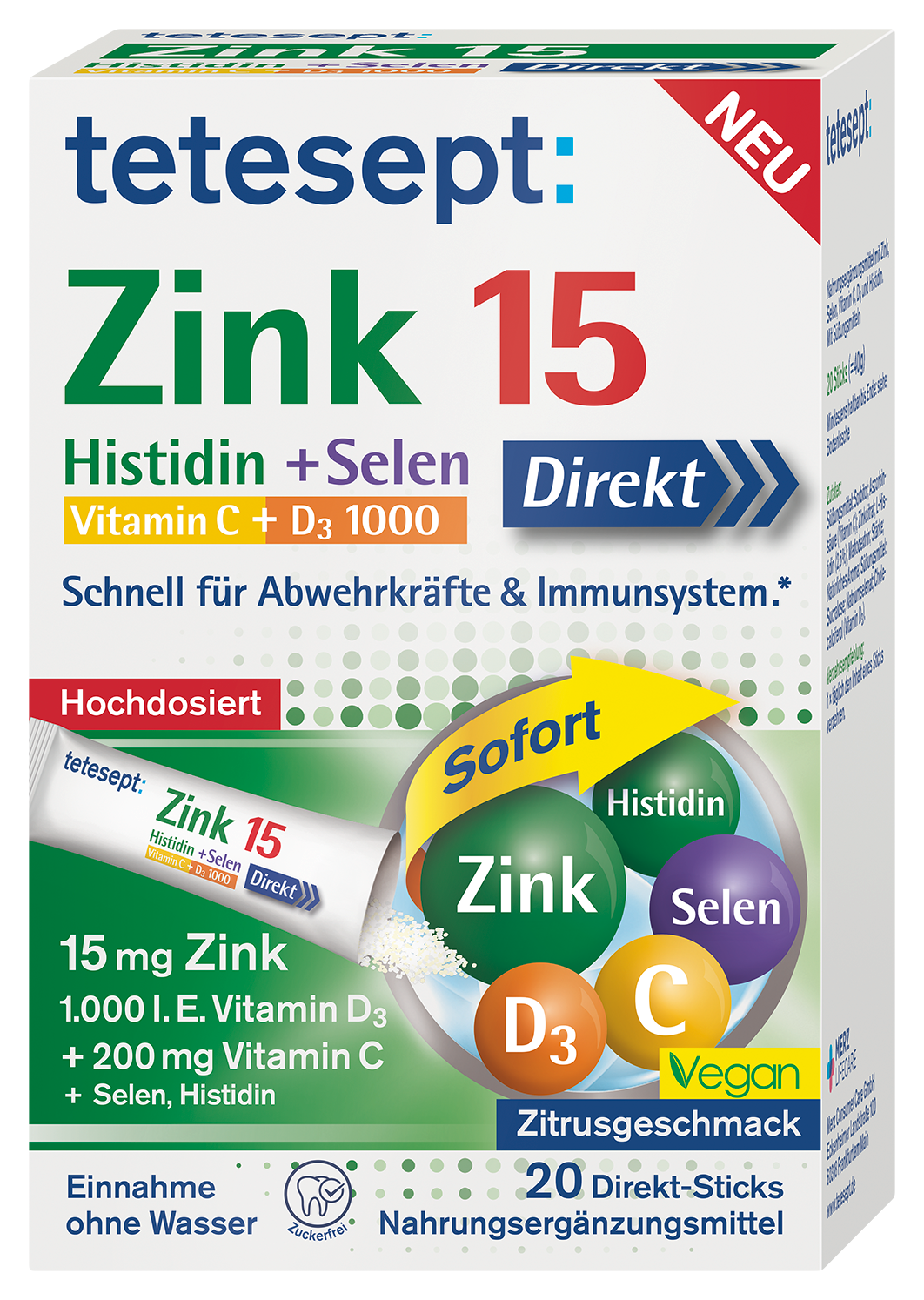 Zink 15 Direkt Sticks