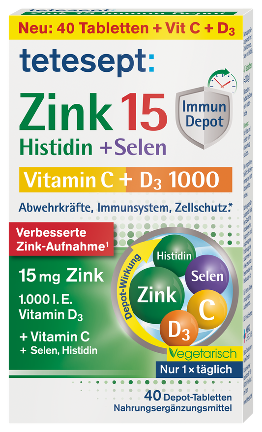 Zink 15 Immun Depot Tabletten